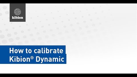Step 1. Calibration. Watch how easy it is to calibrate Kibion® Dynamic