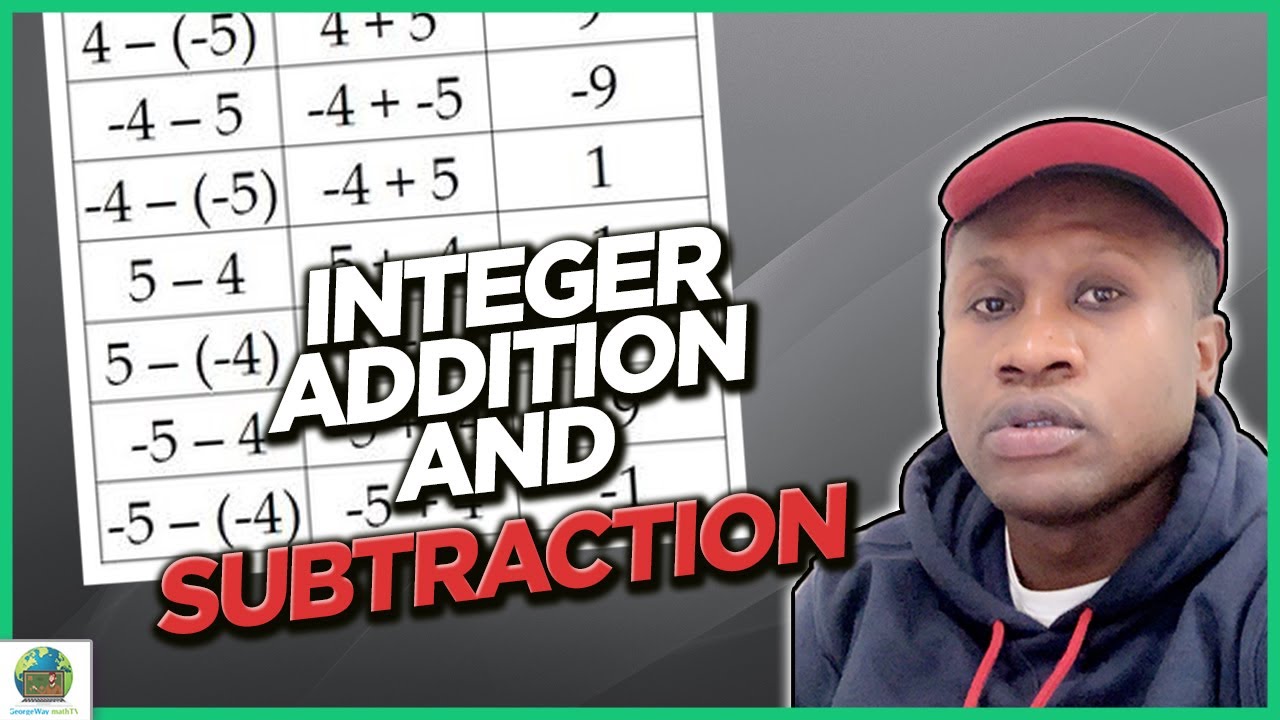 Easiest way to do Integer Addition and Subtraction - YouTube