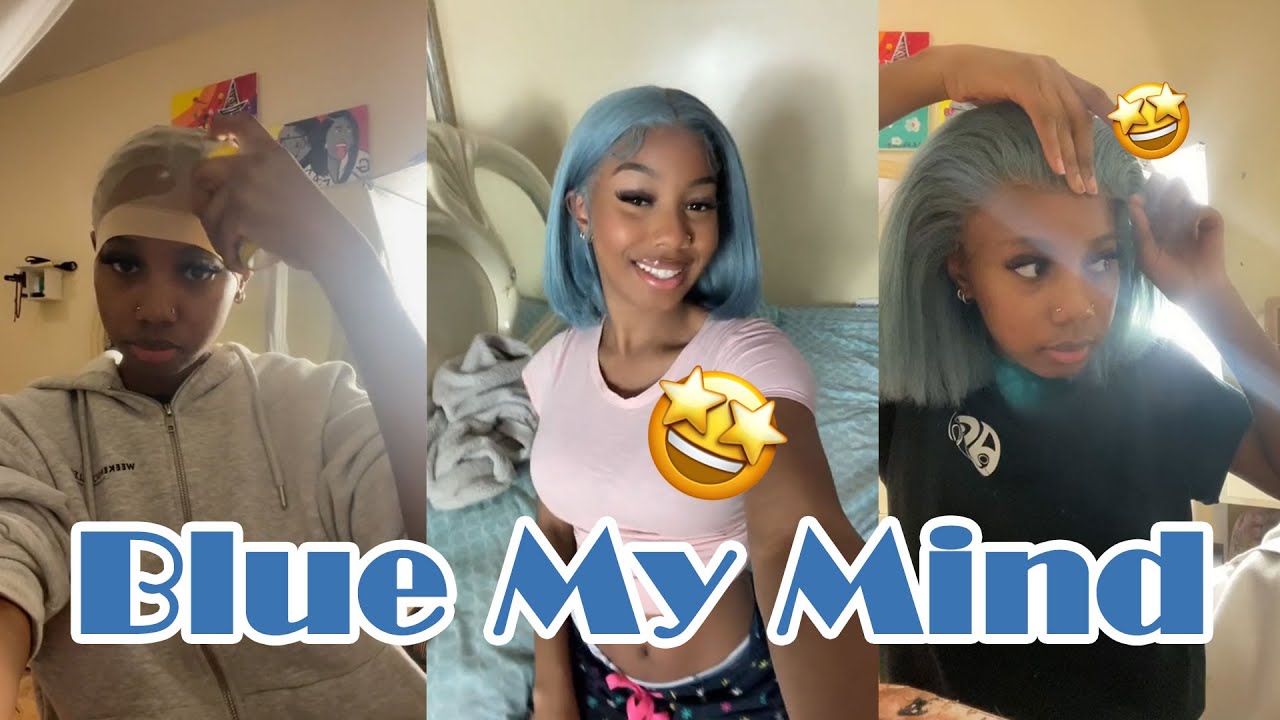 Let's Try Blue Hair!💙Most Affordable Lace Frontal Bob Wig  Installation & Review✨✨