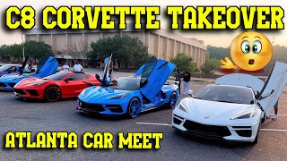 Corvette Takeover in ATLANTA Brought Out Some NICE Cars!! Sudo  Parking Lot Was FULL!! by JamesAtkinsTv 1,375 views 9 months ago 8 minutes, 5 seconds