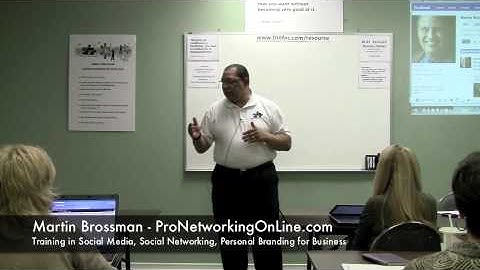 Bill Davis introduces Martin Brossman - Social Networking for Business