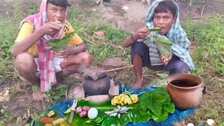 Fishing Small Fish Egg Village Soup||Village Style Traditional Recipe
