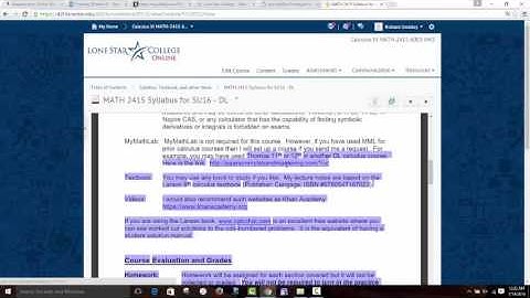 MATH 2415 - Intro Video for Online Course - Summer 16