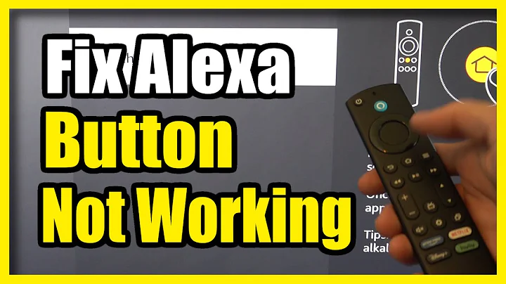 How to Fix if Alexa Button Doesn't Work on Remote on Fire TV stick (Easy Method)