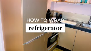 TUTORIAL: How to WRAP a REFRIGERATOR with Cover Styl' Adhesive films? screenshot 4