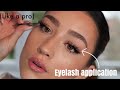 HOW TO APPLY EYELASHES LIKE A PRO (super easy)