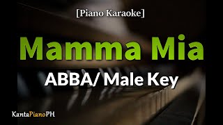 Mamma Mia  - ABBA (Slow Version  Male Key) Piano Karaoke