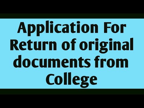 Video: How To Return Documents