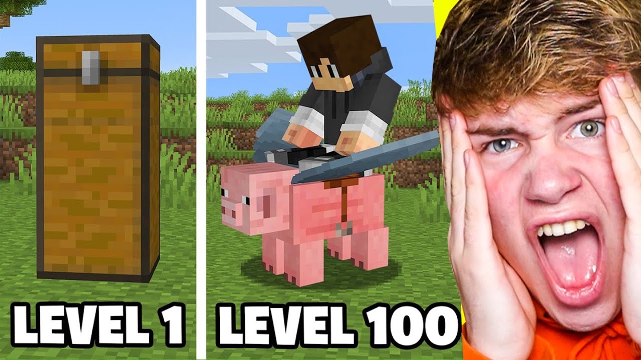 Minecraft LIFEHACKS TESTEN Van LEVEL 1 Tot LEVEL 100 (TIKTOK)
