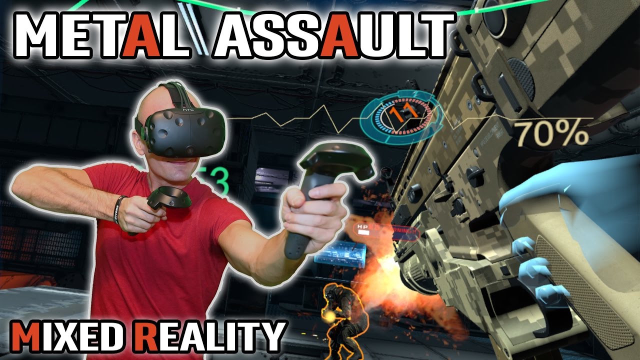 Metal Assault VR Gameplay in Mixed Reality on HTC Vive Nice looking
