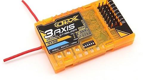 OrangeRX RX3S 3-axis stabilizer + DSM2 - how to info video