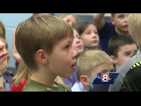 Sabattus Primary School students participate in Weather at Your School