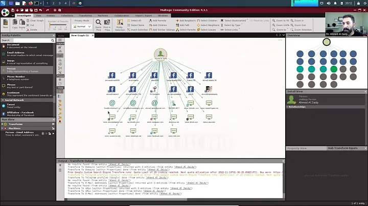 Using #maltego to find #someone