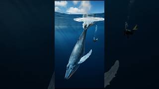 Blue Whale Can Hold Breath for 90 Minutes 😱 Deep Ocean Secrets Explained #bluewhale #wildlife