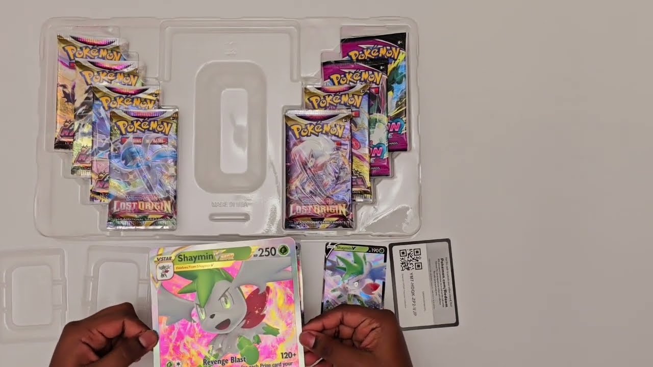 Unboxing the Pokémon  Shaymin VSTAR Premium Collection Booster Box: A Blooming Adventure