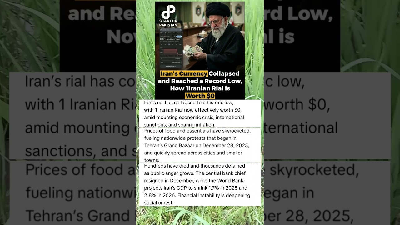 Iran's Currency Collapsed And Reached a Record Low 