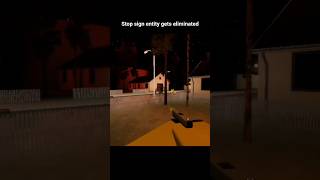Roblox Backrooms Desolation stop sign entity gets eliminated