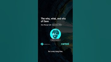 The who, what, and why of Dave | Sept Dev Recap 2023 #web3 #technology #blockchain