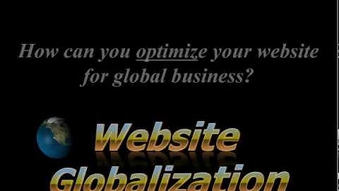 Export-U session 10a: Website Design for the Global Marketplace