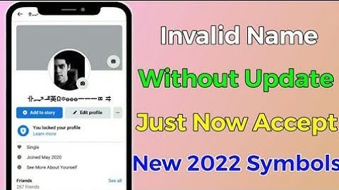 How To Make Facebook Invalid Name Id Without Update | Facebook Invalid Name Id | Invalid Name 2022