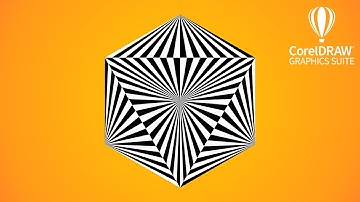Pattern design | Hexagonal | Black and white | Corel DRAW tutorials | 118
