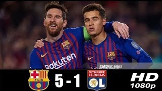 Fc barcelona vs lyon 5-1| uefa ...