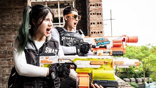 LTT Game Nerf War : Dangerous Criminal Group Attack Warriors SEAL X Nerf Guns Fight Mr Close Crazy