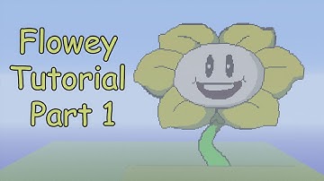 Minecraft Pixel Art Tutorial | Flowey Part 1 (Undertale)