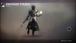 Destiny 2 Warlock with Holdfast Armor and Envious Touch Shader