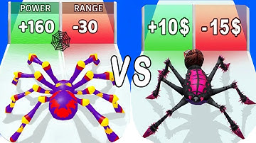 Insect Domination vs Spider Master Web Shooter Run Speed LvL Up