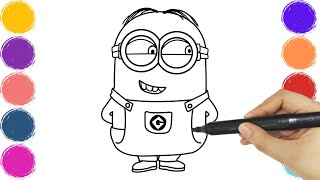 Minions Coloring, Painting, and Drawing for Kids and Toddlers 🖍️🎨🖌️