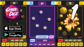 Cyber Dice - 3D Dice Roller Gameplay Walkthrough Part 1 (Android, IOS)