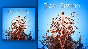 Ice Cream Cone Poster Design | Chocolate | In  Photoshop @root_graphics