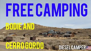 Our rv boondocking spots along route to the ghost town of bodie state
historic park in california and cerro gordo california. also stayed a
fe...