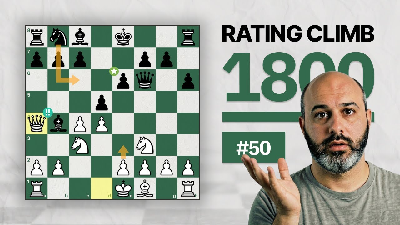 Rating climb naar 1800 | ep 50 | Elo 1357 | Sicilian, ? & Reti
