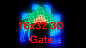 Pixel led 16x32 3D gate IC controller