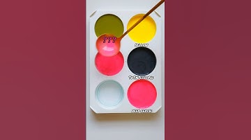 💛🖤💖 The Color Mix You’ll Instantly Fall in Love With! | Yellow + Eclipse + Cerise. #colors #shorts