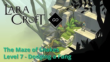 Lara Croft GO - Maze of Snakes 7 - Dodging a Fang Walkthrough