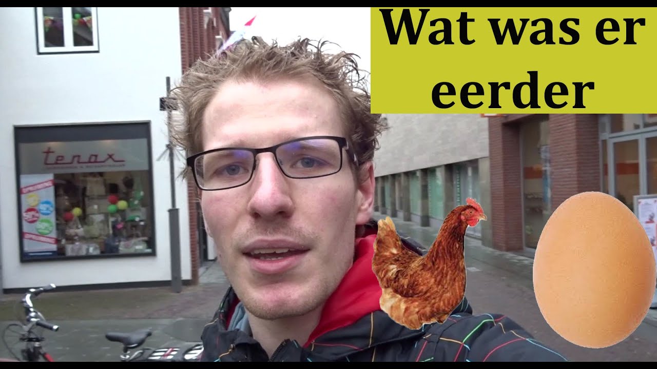 Vragen stellen op straat #1 kip of het ei wat was er eerder - YouTube
