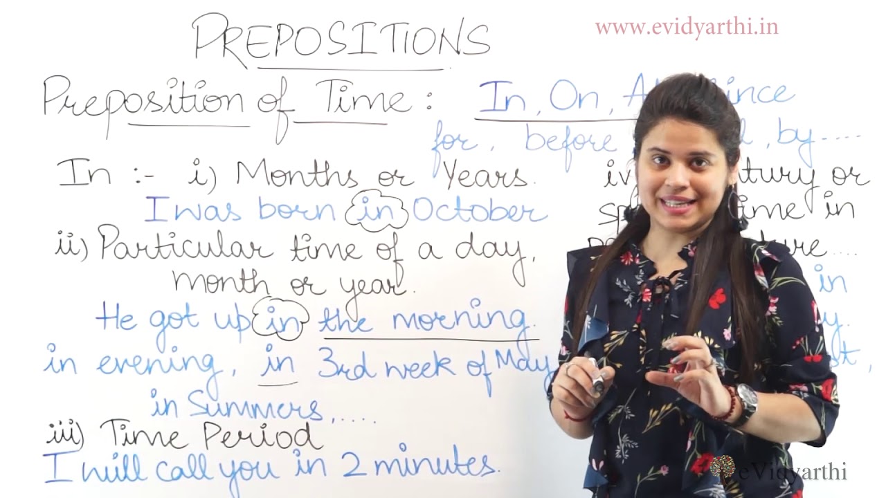 Prepositions of Time - at, in, on | Basic English Grammar - YouTube