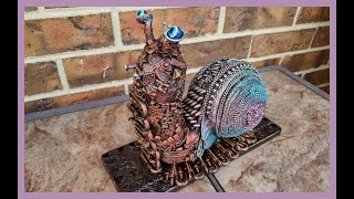 Trash Sculpting/Assemblage...Snail