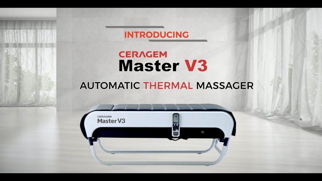 techo Selección conjunta Lavar ventanas Introducing Ceragem Master V3 | Automatic Thermal Massager | CERAGEM INDIA  - YouTube