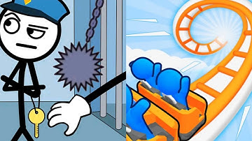 Thief Puzzle Vs Runner Coaster Satisfying ASMR Gameplay (Android,ios) (New Update)