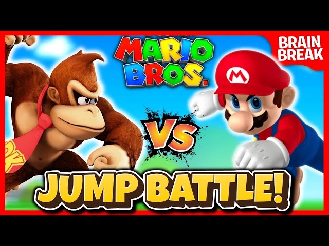 Mario Jump Battle | Brain Break | Jump Challenge | Just Dance | Freeze Dance | Matthew Wood class=