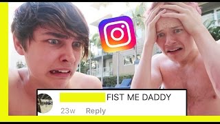 Reading My INSTAGRAM Comments (Terrifying) | Colby Brock