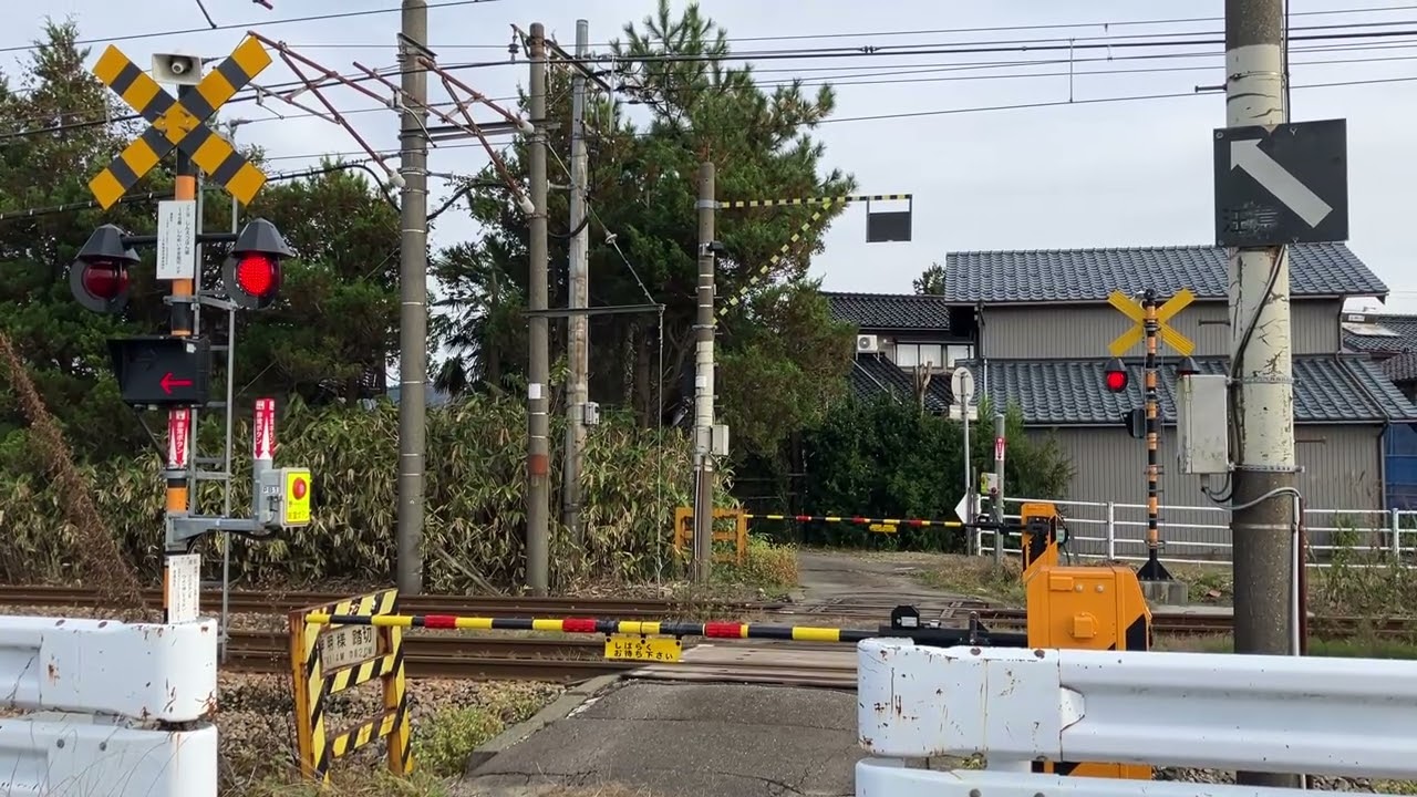 JR信越本線の踏切（見附ー帯織）新潟県