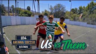 8/02/2026 Outdoor Arena Soccer BU14 Us vs Them Practice Game