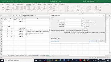 Statistics using EXCEL: PROB function