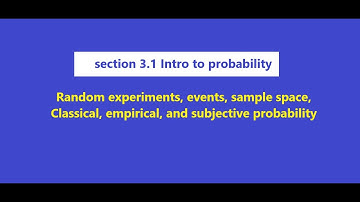 Section 3.1 Introduction to Probability