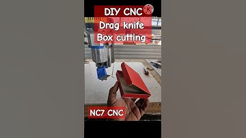 Cut box with DIY CNC Drag knife #cnc #diycnc #cutting #box #cutter